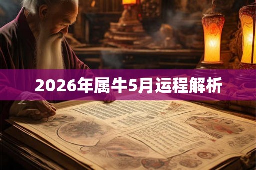 2026年属牛5月运程解析