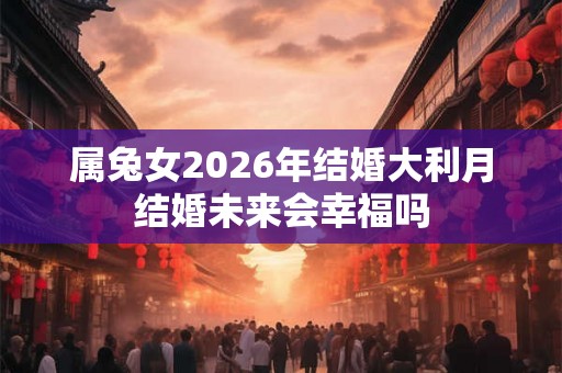 属兔女2026年结婚大利月结婚未来会幸福吗