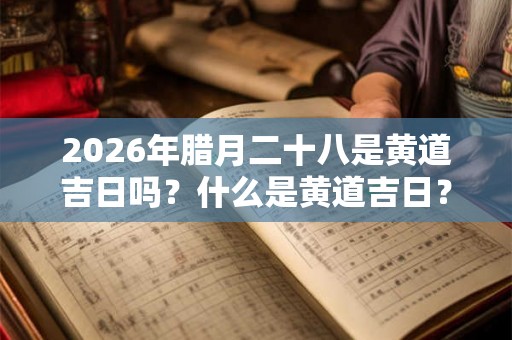 2026年腊月二十八是黄道吉日吗？什么是黄道吉日？