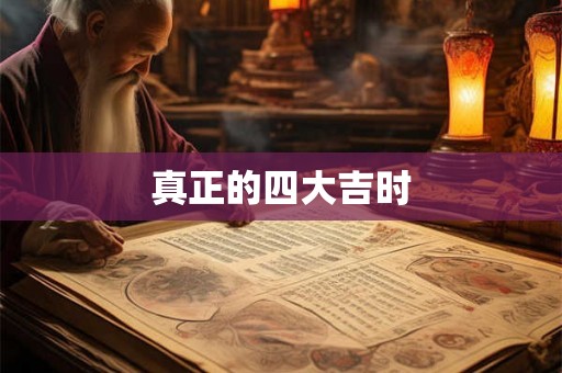 真正的四大吉时