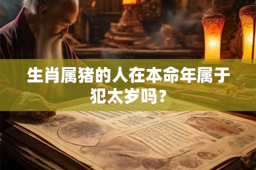 生肖属猪的人在本命年属于犯太岁吗? 生肖属猪的人在本命年属于犯太岁吗?