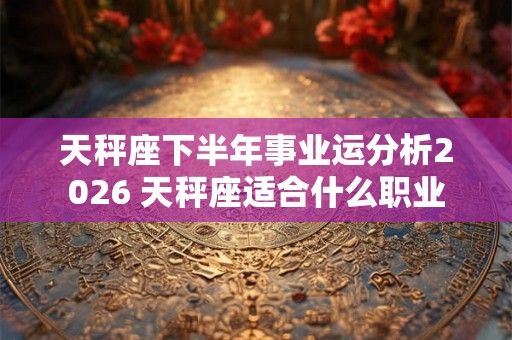 天秤座下半年事业运分析2026 天秤座适合什么职业 天秤座下半年事业运分析2026 天秤座适合什么职业