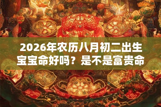 2026年农历八月初二出生宝宝命好吗？是不是富贵命？