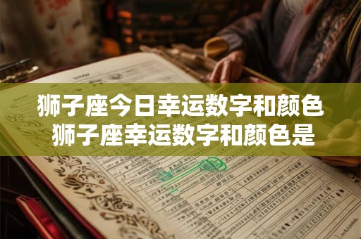 狮子座今日幸运数字和颜色 狮子座幸运数字和颜色是什么