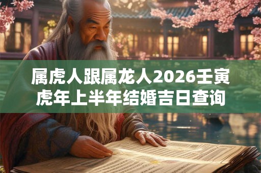 属虎人跟属龙人2026壬寅虎年上半年结婚吉日查询