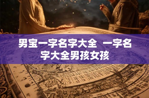 男宝一字名字大全 一字名字大全男孩女孩 男宝一字名字大全 一字名字大全男孩女孩