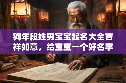 狗年段姓男宝宝起名大全吉祥如意，给宝宝一个好名字