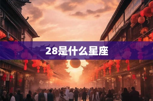 28是什么星座