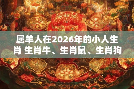 属羊人在2026年的小人生肖 生肖牛、生肖鼠、生肖狗