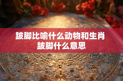 跛脚比喻什么动物和生肖 跛脚什么意思