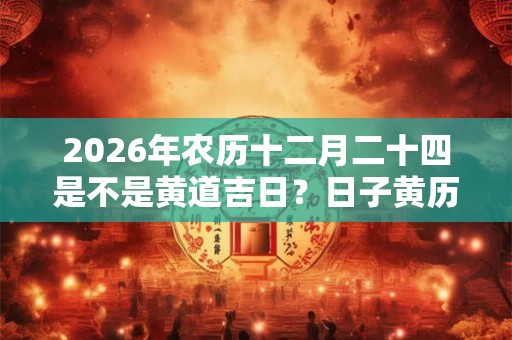 2026年农历十二月二十四是不是黄道吉日?日子黄历如何? 2026年农历十二月二十四是不是黄道吉日?日子黄历如何?