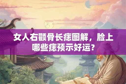 女人右颧骨长痣图解，脸上哪些痣预示好运？