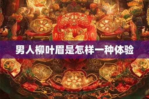 男人柳叶眉是怎样一种体验 男人柳叶眉是怎样一种体验