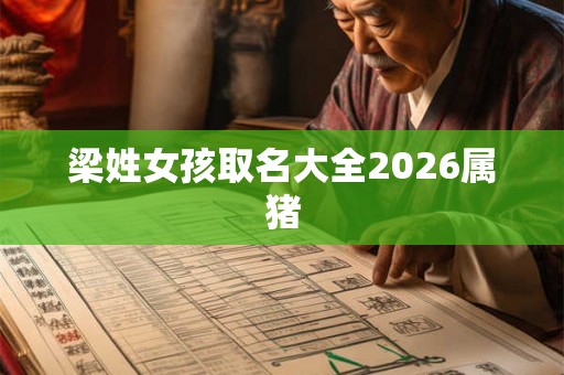 梁姓女孩取名大全2026属猪