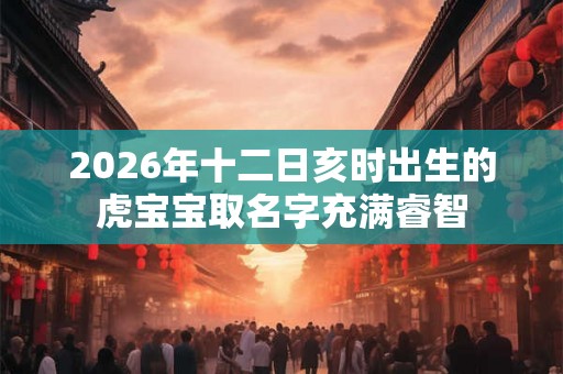 2026年十二日亥时出生的虎宝宝取名字充满睿智