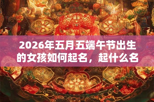 2026年五月五端午节出生的女孩如何起名，起什么名字好？