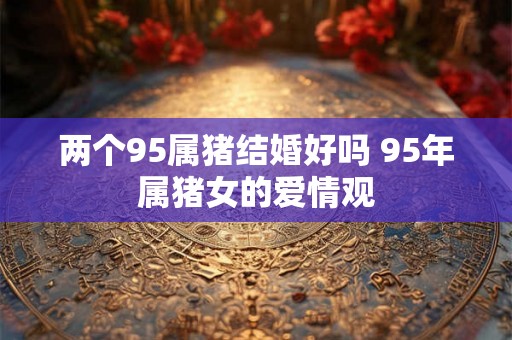 两个95属猪结婚好吗 95年属猪女的爱情观
