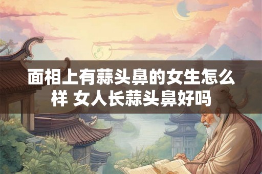 面相上有蒜头鼻的女生怎么样 女人长蒜头鼻好吗