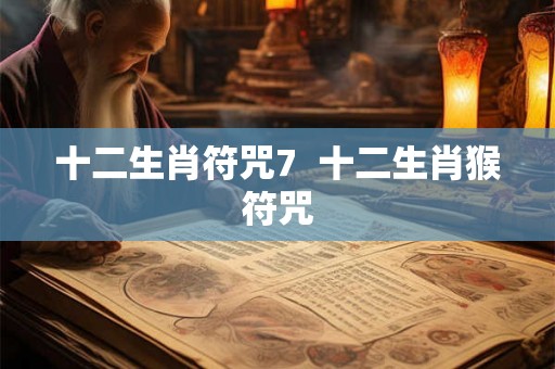 十二生肖符咒7  十二生肖猴符咒