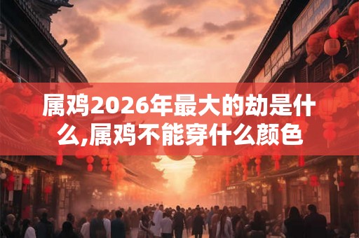 属鸡2026年最大的劫是什么,属鸡不能穿什么颜色