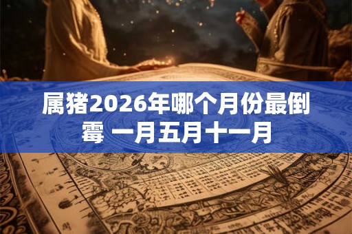 属猪2026年哪个月份最倒霉 一月五月十一月