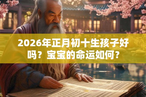 2026年正月初十生孩子好吗?宝宝的命运如何? 2026年正月初十生孩子好吗?宝宝的命运如何?