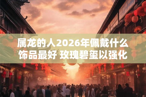 属龙的人2026年佩戴什么饰品最好 玫瑰碧玺以强化心肌的功能