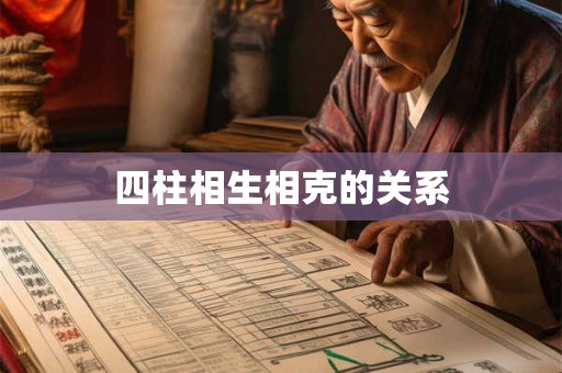 四柱相生相克的关系