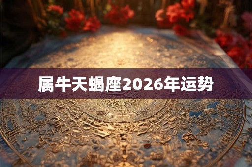 属牛天蝎座2026年运势
