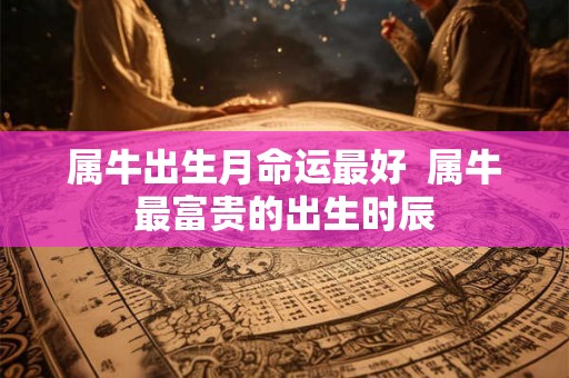 属牛出生月命运最好  属牛最富贵的出生时辰
