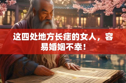 这四处地方长痣的女人,容易婚姻不幸! 这四处地方长痣的女人,容易婚姻不幸!