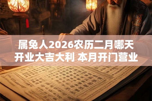 属兔人2026农历二月哪天开业大吉大利 本月开门营业吉日查询