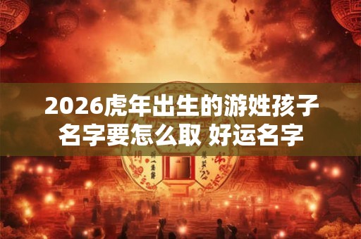 2026虎年出生的游姓孩子名字要怎么取 好运名字