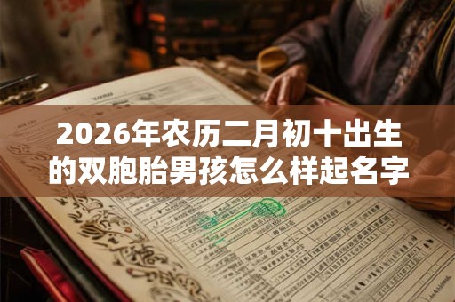 2026年农历二月初十出生的双胞胎男孩怎么样起名字