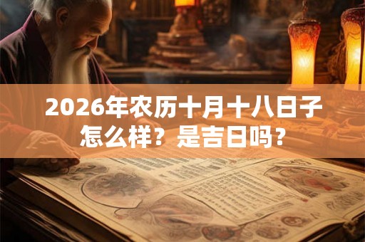 2026年农历十月十八日子怎么样？是吉日吗？