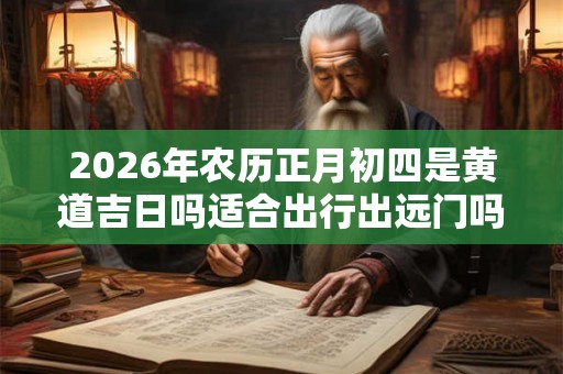 2026年农历正月初四是黄道吉日吗适合出行出远门吗？