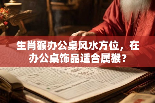 生肖猴办公桌风水方位，在办公桌饰品适合属猴？