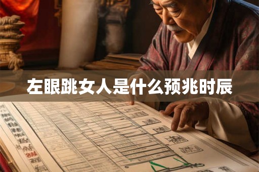 左眼跳女人是什么预兆时辰 左眼跳女人是什么预兆时辰