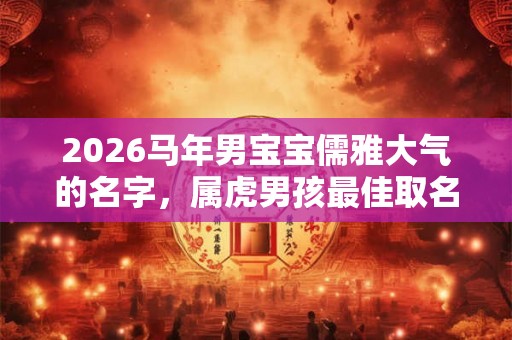2026马年男宝宝儒雅大气的名字，属虎男孩最佳取名