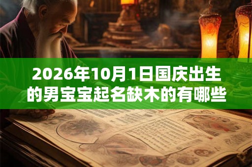 2026年10月1日国庆出生的男宝宝起名缺木的有哪些字？