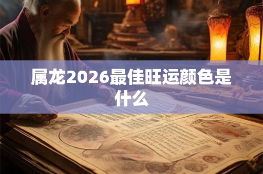 属龙2026最佳旺运颜色是什么 属龙2026最佳旺运颜色是什么
