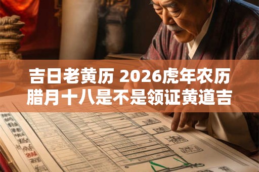 吉日老黄历 2026虎年农历腊月十八是不是领证黄道吉日