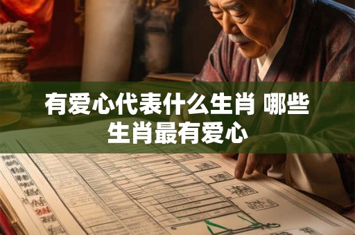 有爱心代表什么生肖 哪些生肖最有爱心