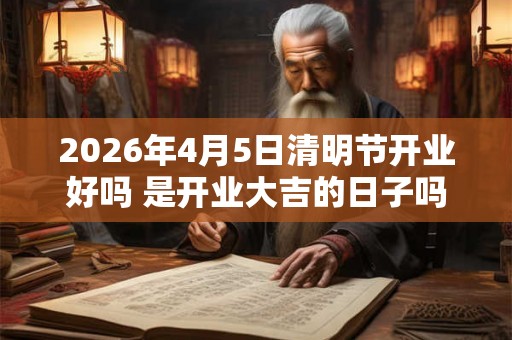 2026年4月5日清明节开业好吗 是开业大吉的日子吗