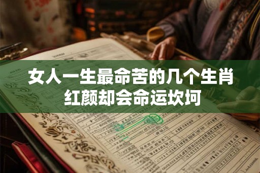 女人一生最命苦的几个生肖 红颜却会命运坎坷