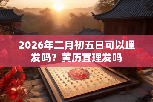 2026年二月初五日可以理发吗？黄历宜理发吗