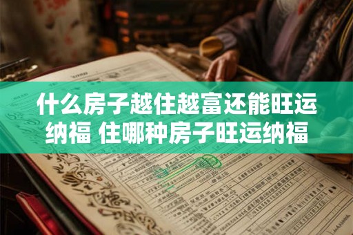什么房子越住越富还能旺运纳福 住哪种房子旺运纳福