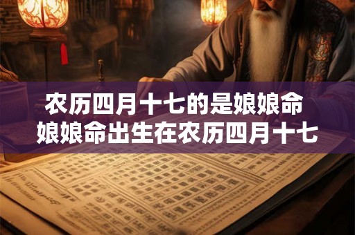 农历四月十七的是娘娘命 娘娘命出生在农历四月十七