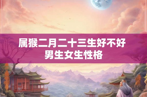 属猴二月二十三生好不好 男生女生性格