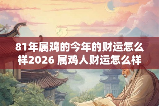 81年属鸡的今年的财运怎么样2026 属鸡人财运怎么样